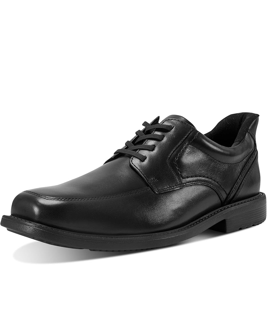 Rockport Men's Seaver Step Activated Dress Slip-On Oxfords  Black Leather Size 10.5