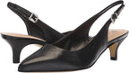 Bella Vita Women's Scarlett Slingback Pumps  Color Black Leather Size 7.5M