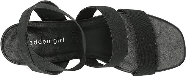 Madden Girl Maranda Stretch Ankle-Strap Wedge Sandals  Color Black Size 9.5M
