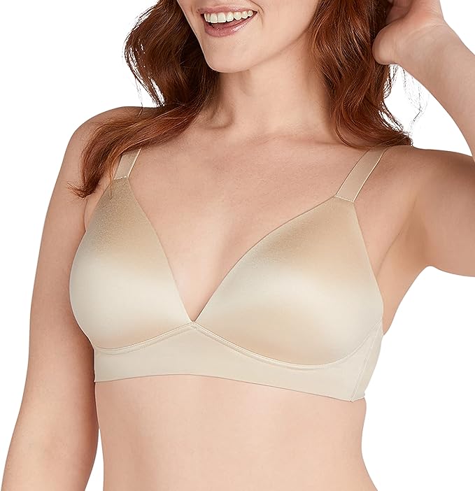 Bali Comfort Revolution Wireless Convertible T-Shirt Bra  Almond Size S