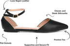 Journee Collection Women's Reba Pointed Toe Ballet Flats  Color Black Size 11M