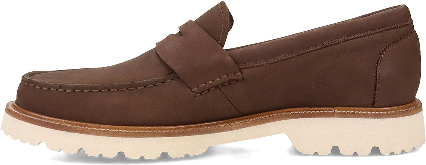 Cole Haan Men's American Classics Penny Loafers  Color Truffle Nubuck/Egret Size 10.5