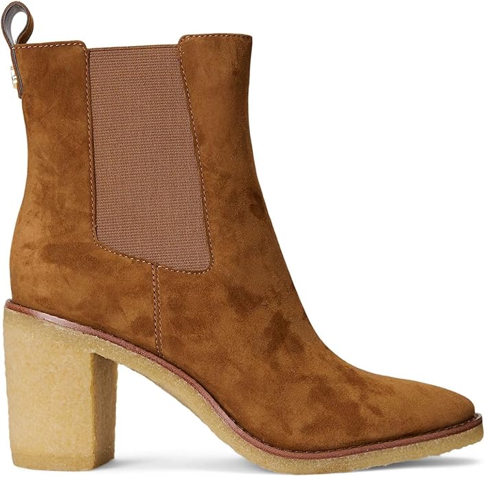 Lauren Ralph Lauren Women's Marianna Pull-On Dress Boots  Color Whiskey Size 10M