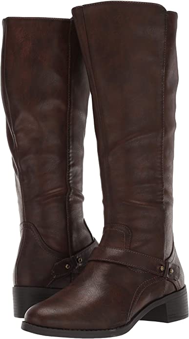 Easy Street Women's Jewel Plus Wide Mid Calf Boot  Color Brown Size 9.5M