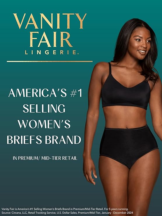 Vanity Fair Perfectly Yours Ravissant Nylon Hi Waisted Underwear  Fawn Nude Size 8/XL