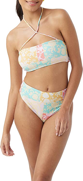 ONeill Juniors Olivia Dreamland Bandeau Bikini Top  Multicolor Size M