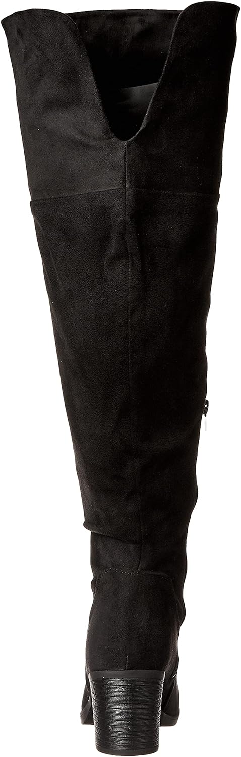 Journee Collection Women's Sana Knee Wide Calf High Boots Black Size 11