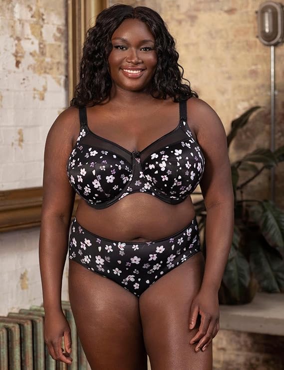 Goddess Plus Size Kayla Underwire Banded Bra  Sakura Size 46DD