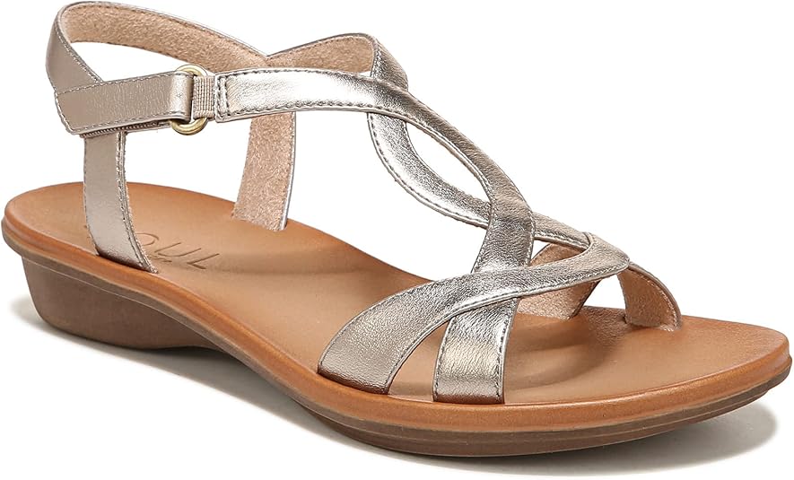 Soul Naturalizer Summer Ankle Strap Summer Sandal  Warm Silver Size 8.5W