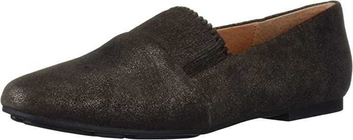 Gentle Souls by Kenneth Cole Women's Eugene Ruffle Slipper Loafer  Color Bronze Size 6.5M