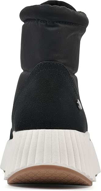 White Mountain Women's Downtown Platform Booties  Black Multi Smooth Size 8