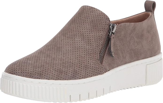 Soul Naturalizer Women's Turner Slip-On Sneakers  Grey Vegan Leather Size 6W