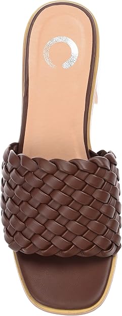Journee Collection Women's Fylicia Dress Sandals  Brown Size 9.5