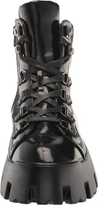 Madden Girl Women's Alpine Lug-Sole Platform Ankle Boots  Color Black Size 7.5M