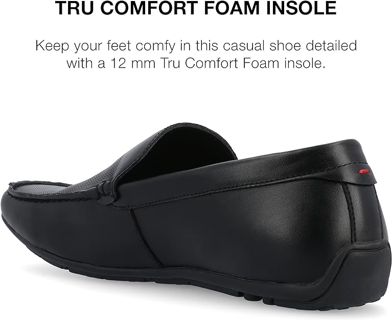 Vance Co. Men's Mitch Driving Loafer  Color Black Size 11M