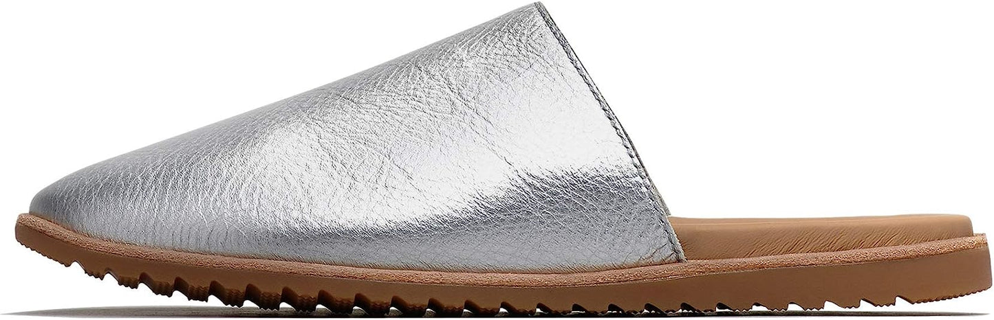 Sorel Womens Ella Mule Clog  Color Silver Size 5.5M