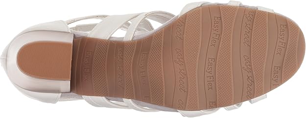 Easy Street Women's Amaze Dress Heeled Sandals  White Size 8