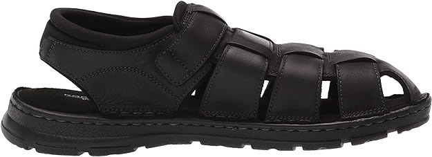 Rockport Men's Darwyn Fishermen Sandals  Color Black II Size 6.5W
