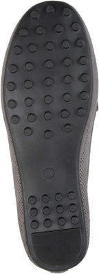 Journee Collection Women's Halsey Vegan Nubuck Laser Cut Loafers  Color Grey Size 7.5M
