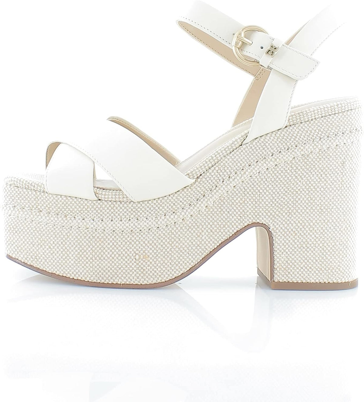 Sam Edelman Women's Trianna Platform Sandals  Ivory Leather Size 10