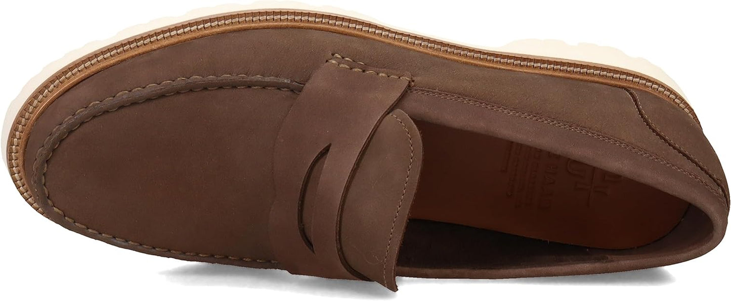 Cole Haan Men's American Classics Penny Loafers  Color Truffle Nubuck/Egret Size 10.5