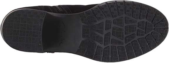 Clarks Women's Hollis Star Ankle Boot  Color Black Suede Size 9.5M
