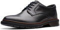 Clarks Men's Burchill Derby Lace Up Dress Shoes  Black Size 12