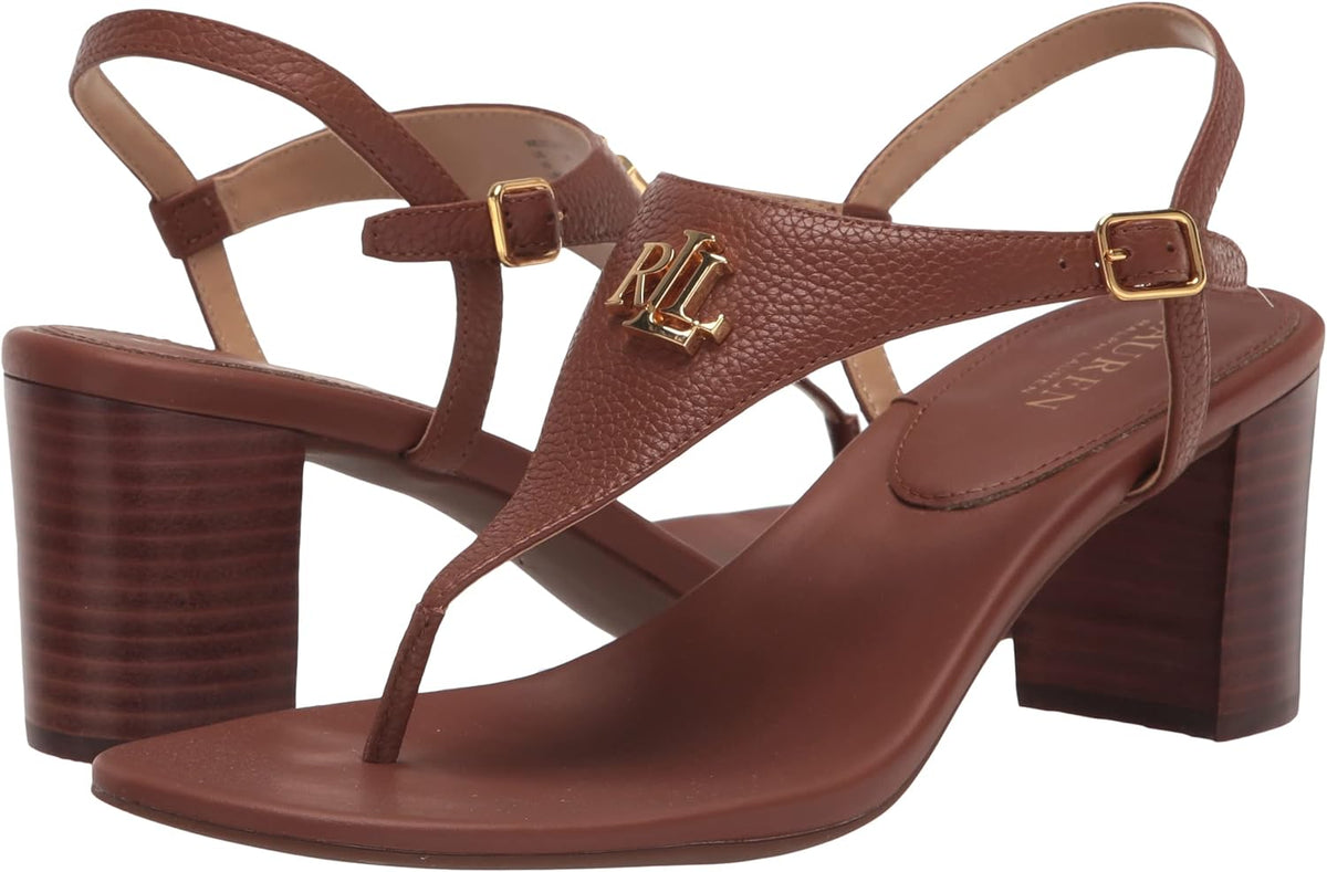 Lauren Ralph Lauren Women's Westcott II Dress Sandals  Color Deep Saddle Tan Size 6M