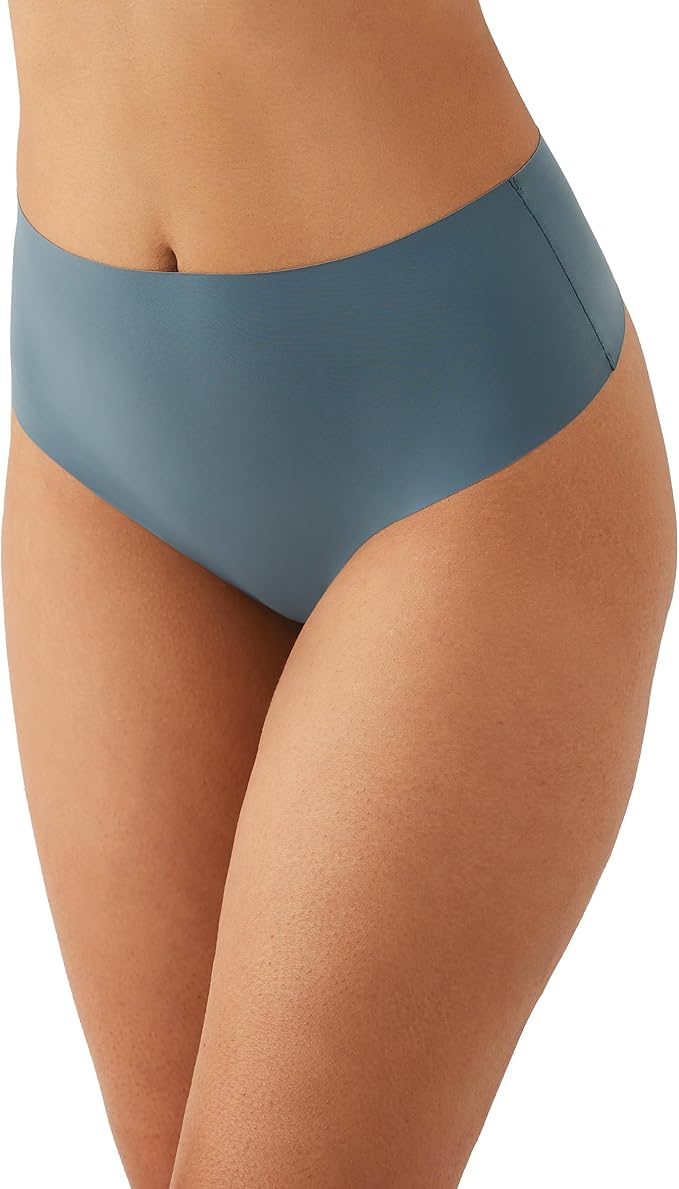 b.tempt'd Womens High-Waist B.Bare Thong Underwear  Stormy Weather Size M