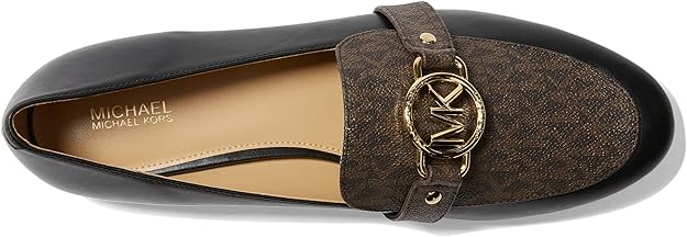 Michael Kors Women's Rory Moccasin Loafer  Color Black/Brown Size 7.5M