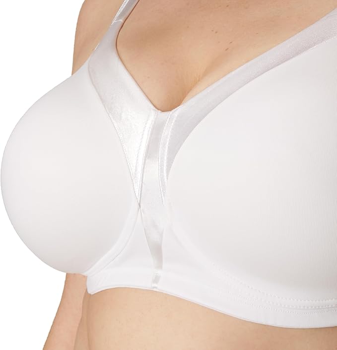 Playtex 18 Hour Silky Smoothing Wireless Full-Coverage T-Shirt Bra  White Size 38DD