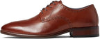 Johnston Murphy Men's Stockton Plain Toe Dress Shoes  Tan Size 10.5