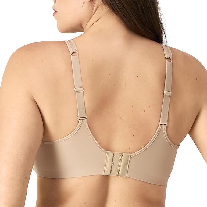 Bali One Smooth Ultra Light Illusion Neckline Underwire Bra  Nude Size 40B