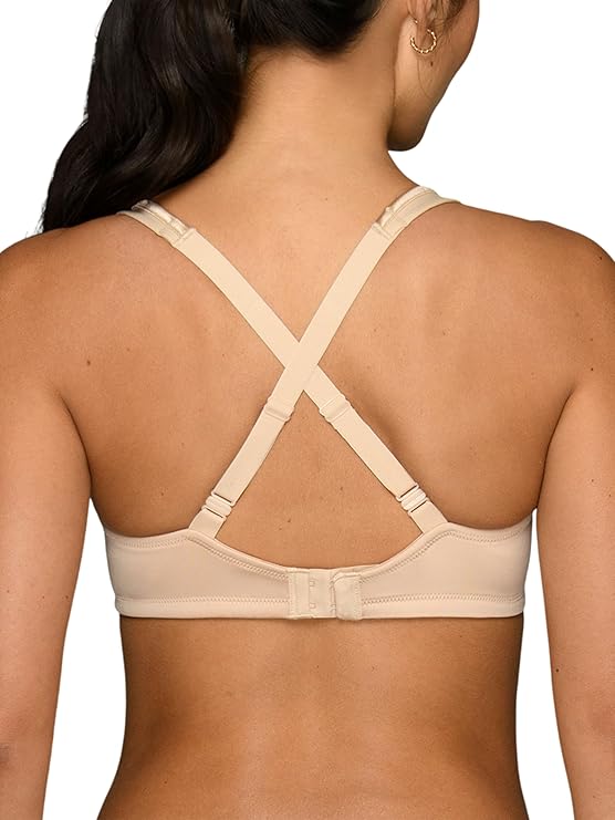 Vanity Fair Body Caress Full Coverage Wireless Bra   Damask Neutral Nude Size 42B