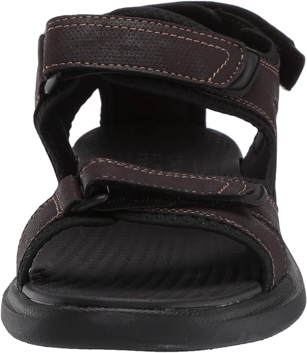 Nunn Bush Men's Rio Vista Three Strap River Sandals  Brown Size 11