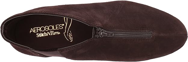 Aerosoles Women's Allowance Ankle Boot  Color Dark Brown Suede Size 5.5M