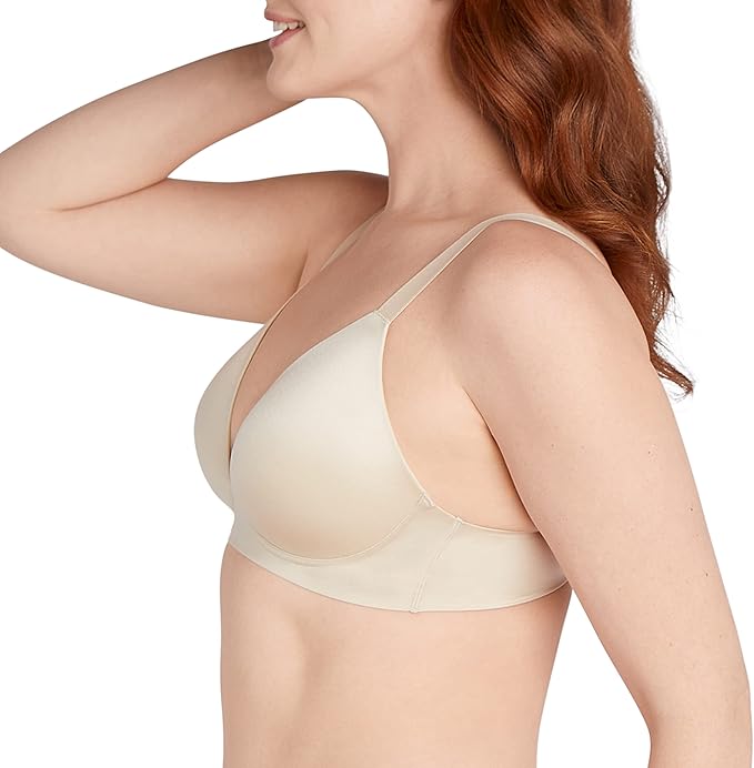 Bali Comfort Revolution Wireless Convertible T-Shirt Bra  Almond Size S