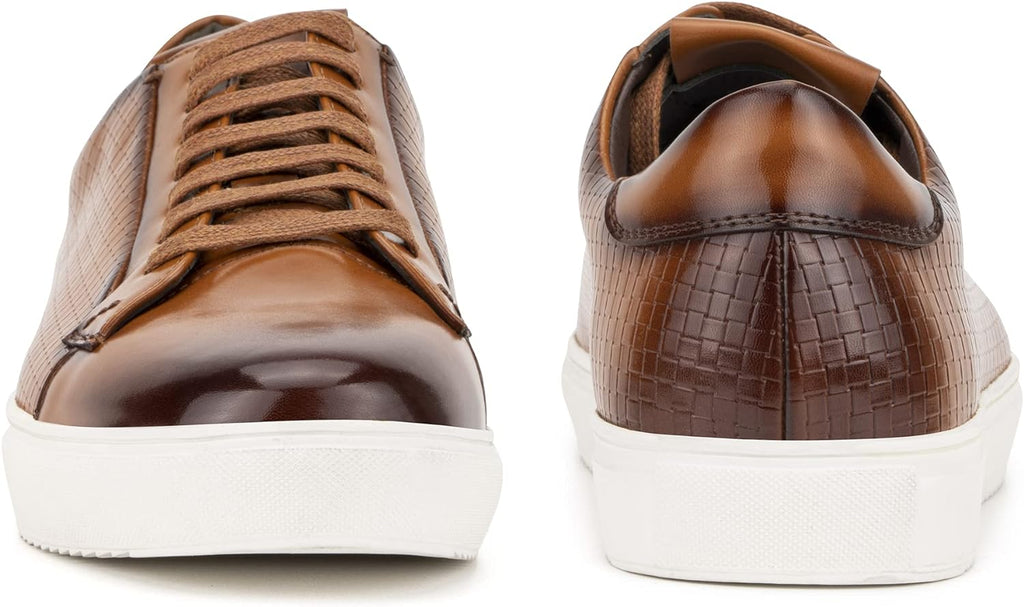 XRAY Footwear Men's Philly Casual Walking Vegan Leather Sneakers  Color Tan Size 9.5M