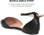 Journee Collection Women's Reba Pointed Toe Ballet Flats  Color Black Size 11M