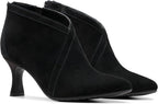 Clarks Women's Kataleyna Sol Ankle Boots  Black Suede Size 9.5W