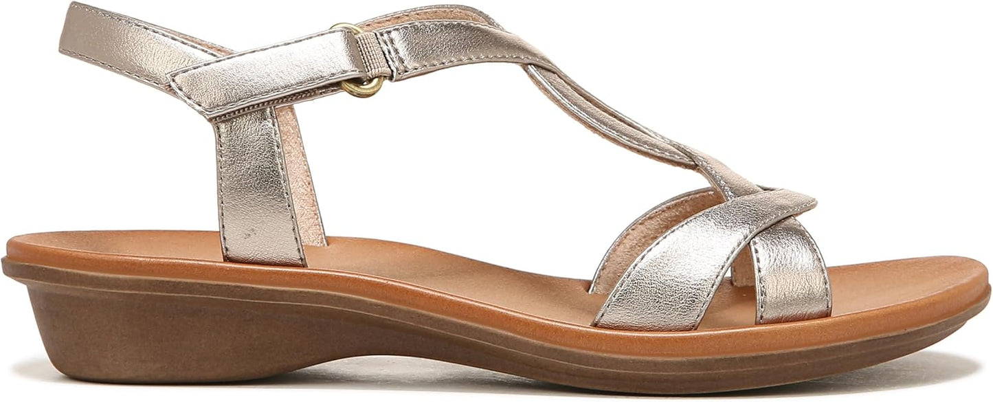 Soul Naturalizer Summer Ankle Strap Summer Sandal  Warm Silver Size 8.5W