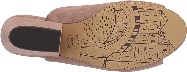 Bella Vita Women's Kathy Mule Sandal  Color Almond Kidsuede Leather Size 8WW