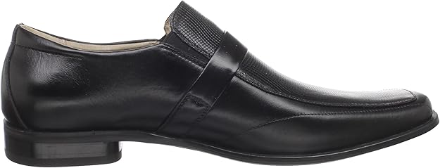 Stacy Adams Men's Beau Bit Perforated Slip-On Loafer  Black Size 9.5