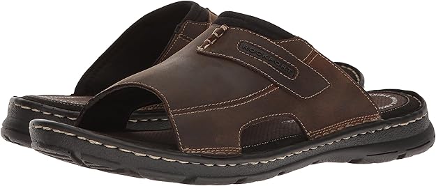 Rockport Men's Darwyn Slide 2 Sandals  Brown II Size 11.5