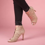 Journee Collection Women's Center Cutout Booties Black Size 10