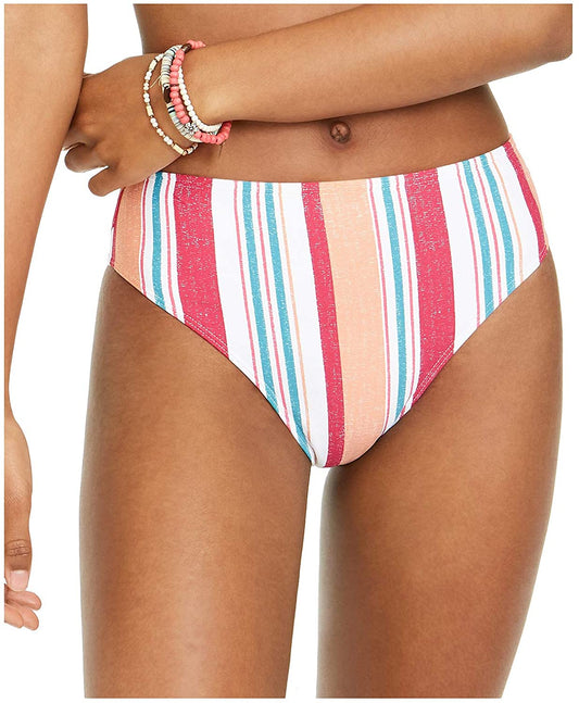 Roxy Juniors' Striped High-Waist Bikini Bottoms  Color Multicolor Size S