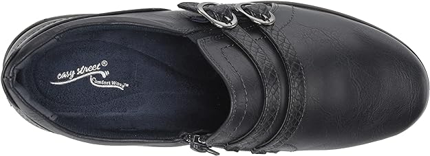 Easy Street Women's Stroll Double Buckle Bootie Fashion Boots  Color Navy Size 6N