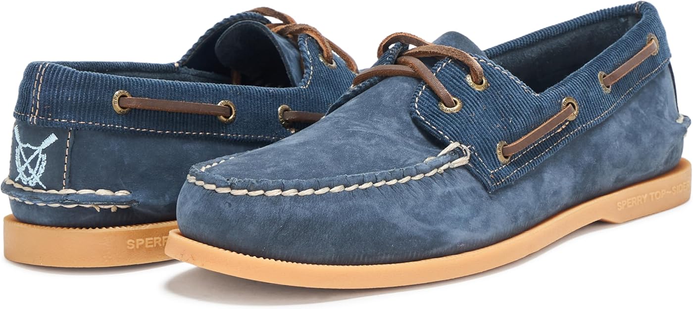 Sperry Men's Authentic Original 2-Eye Seasonal Boat Shoe  Navy Size 11.5