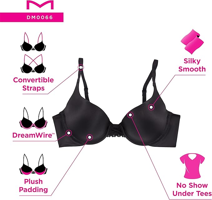 Maidenform Dreamwire Push Up Underwire Bra  Nude Size 40D