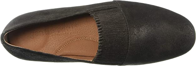 Gentle Souls by Kenneth Cole Women's Eugene Ruffle Slipper Loafer  Color Bronze Size 6.5M